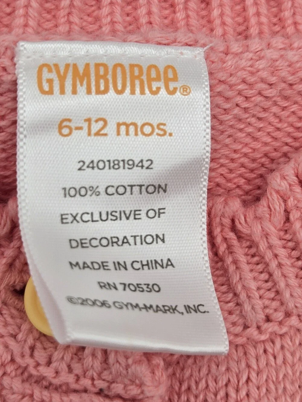 Gymboree pink stripe
